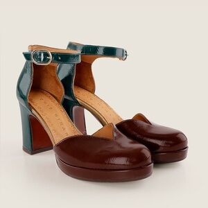 Chie Mihara Damaho Multi Suede & Patent Leather Heels size 9